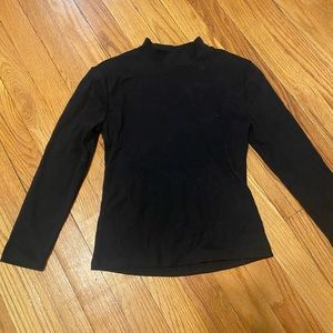 High Neck Black Longsleeve